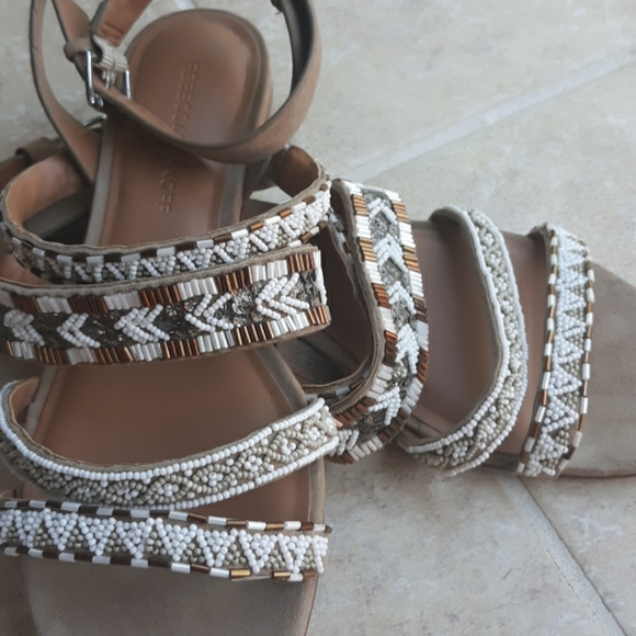 Rebecca Minkoff Leather Suade Sandals - Picture 7 of 8